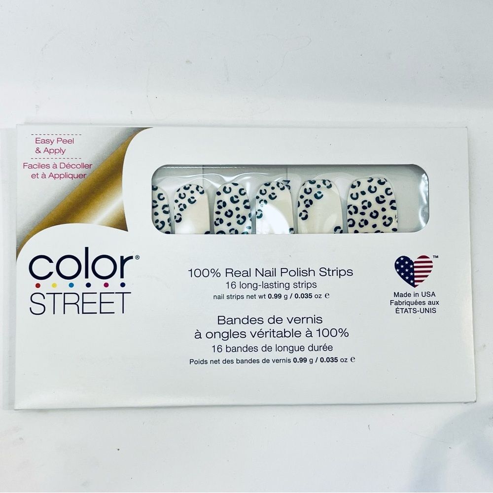 Color Street Leopard Print Nail Polish Strips 16 Count New Sealed USA